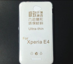 Силиконов гръб ТПУ ултра тънък за Sony Xperia E4 кристално прозрачен
